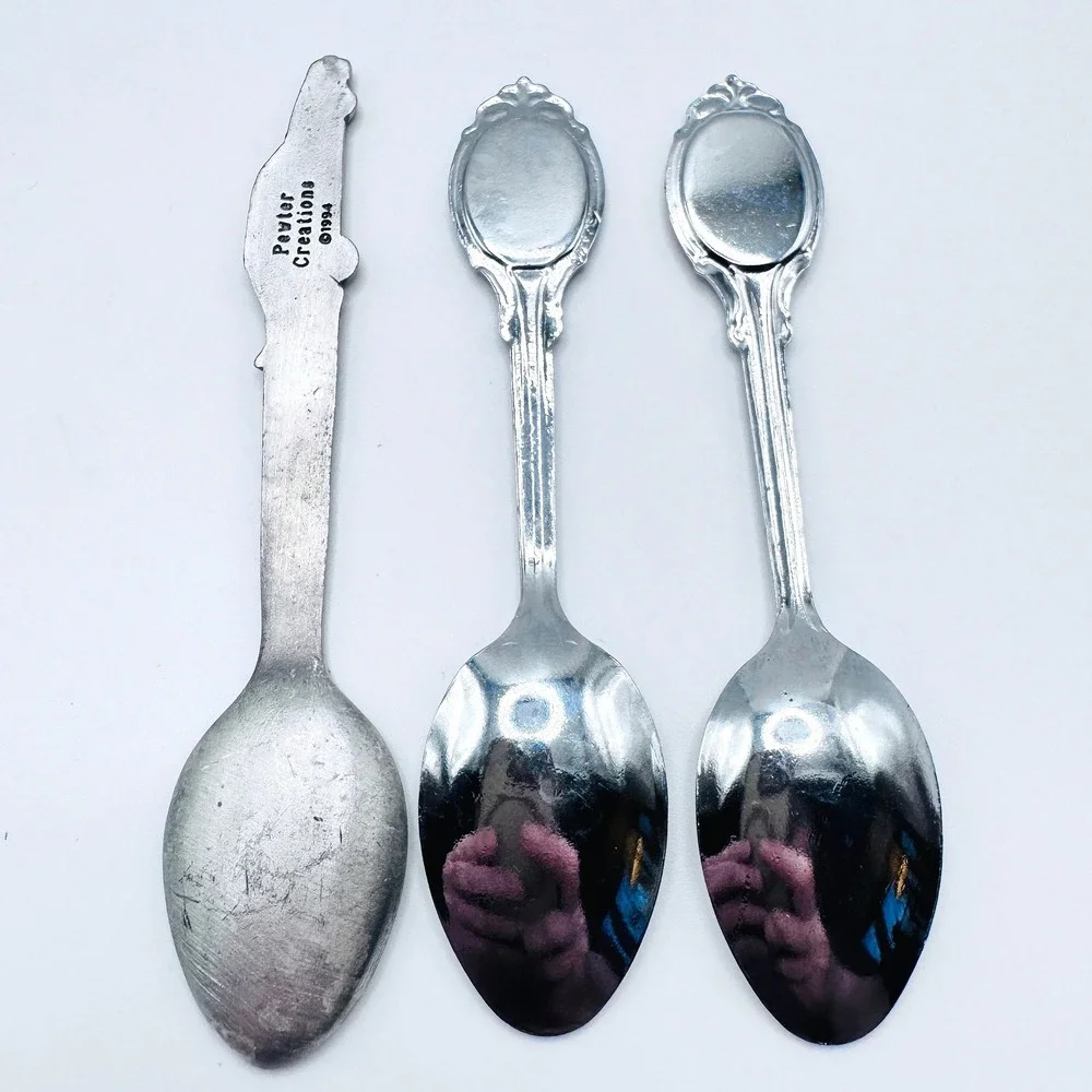 Vintage NASCAR‎ Souvenir Spoons Set Daytona International Pewter Bill Elliott 9